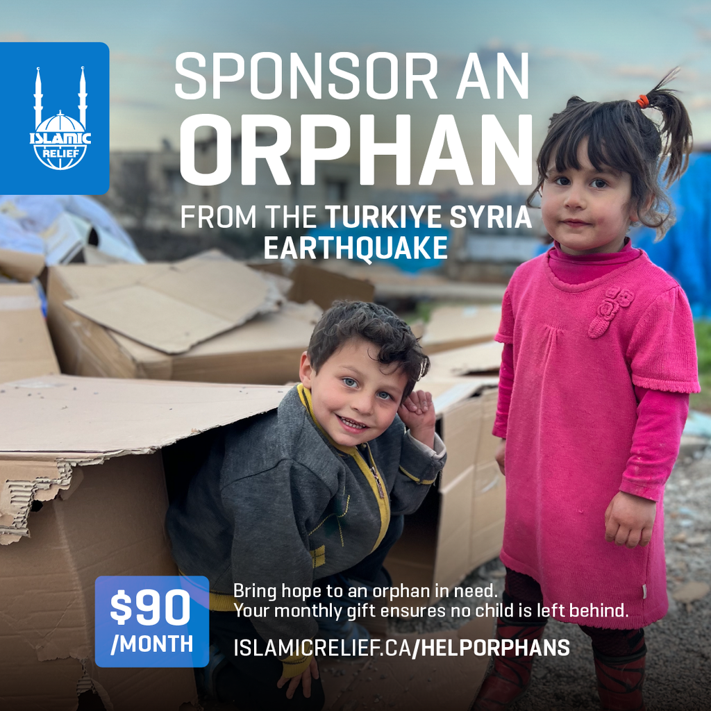 Orphan Sponsorship in Turkiye &amp; Syria (Monthly)